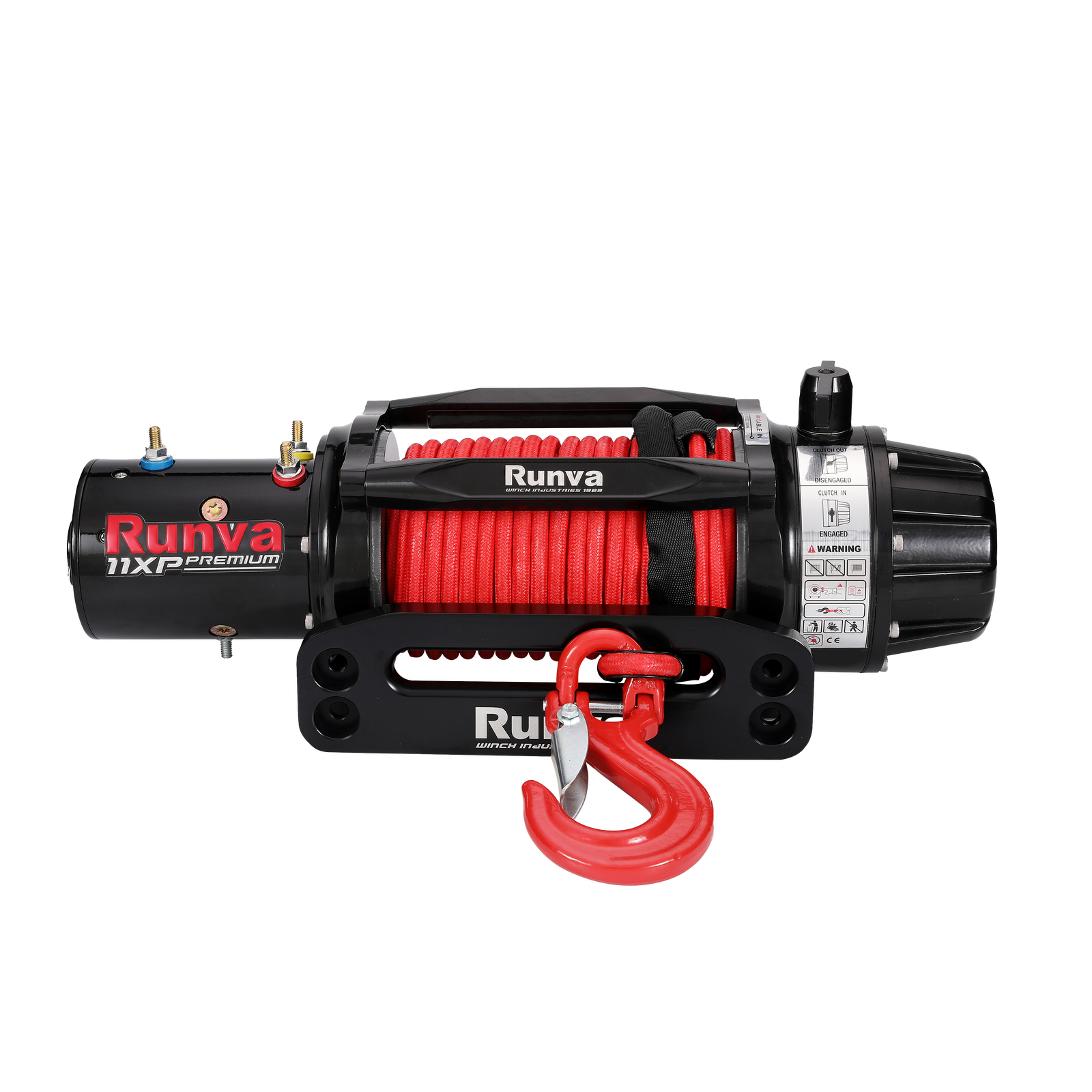 Runva 11XP Premium Red Edition 12V Winch with Synthetic Rope