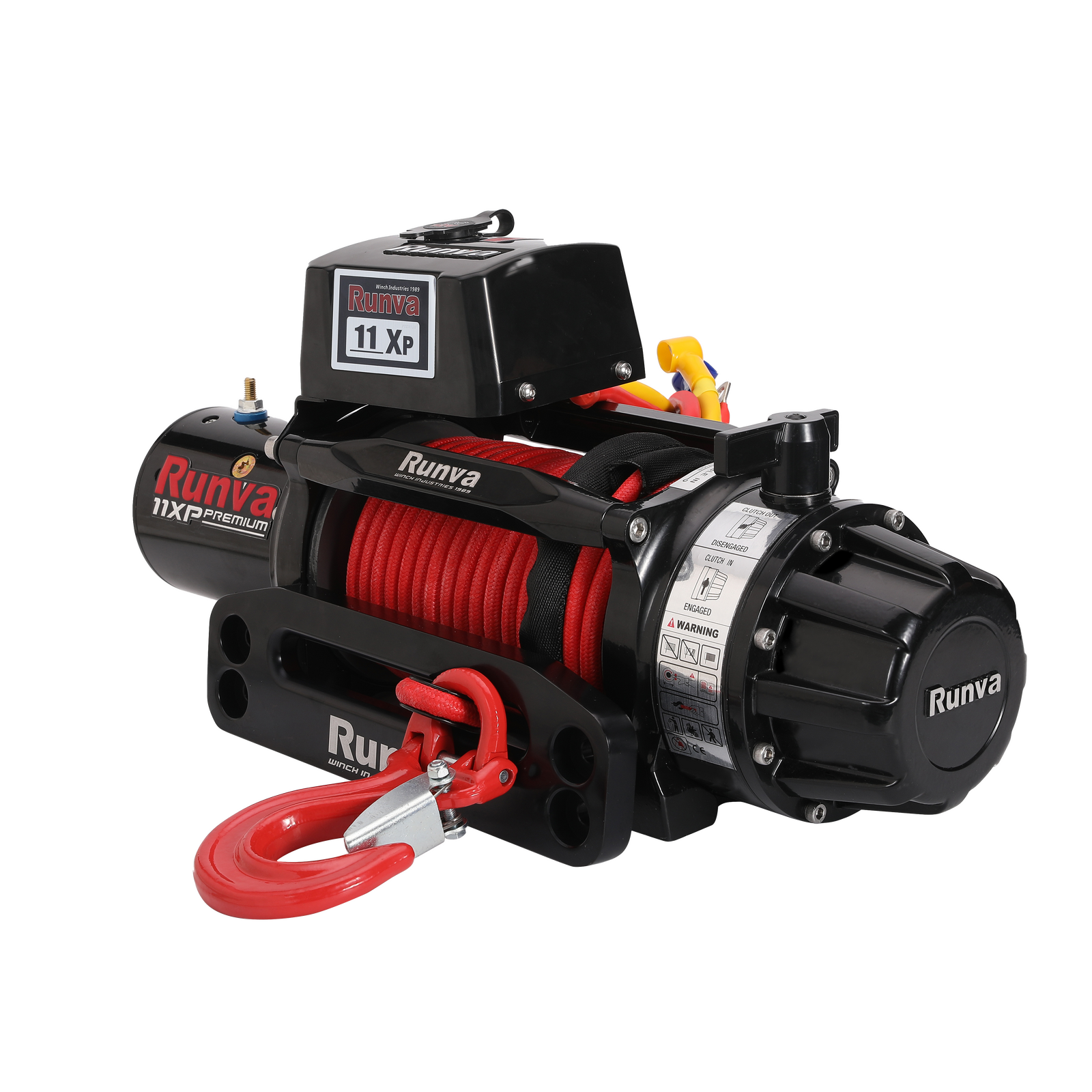 Runva 11XP Premium Red Edition 12V Winch with Synthetic Rope