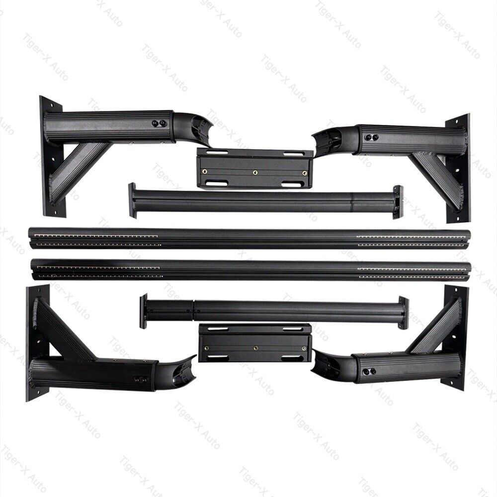 Adjustable Aluminum Black Ladder Rack Set Tub Rack For UTE Hilux/ Ranger/ Cannon