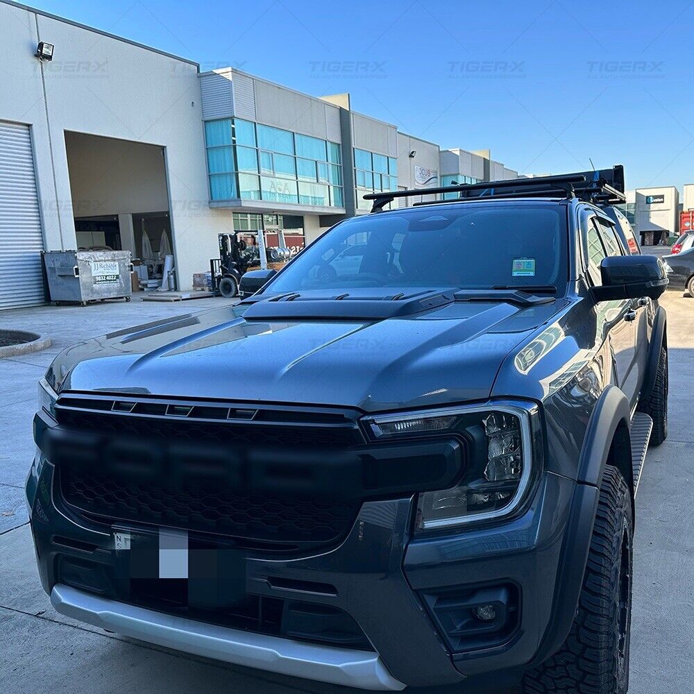 Raptor Grille Front Bumper Matt Black with LED Lights For Ford Everest 2022-2024