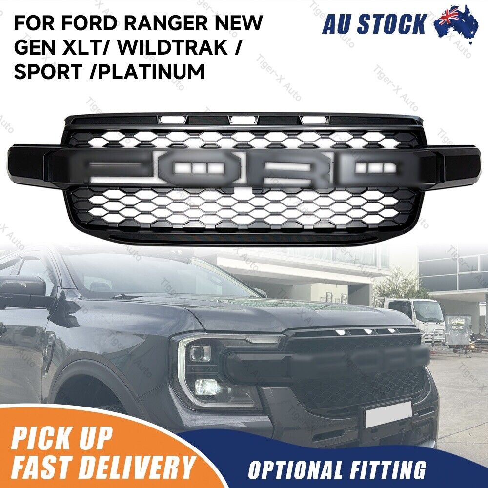 Raptor Grille with LED Lights For Ford Ranger 2022-2024 XLT, SPORT & WILDTRAK