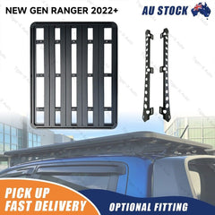 1500mm Aluminum Flat Rack Roof Platform For New Gen Ford Ranger 2022 2023 2024