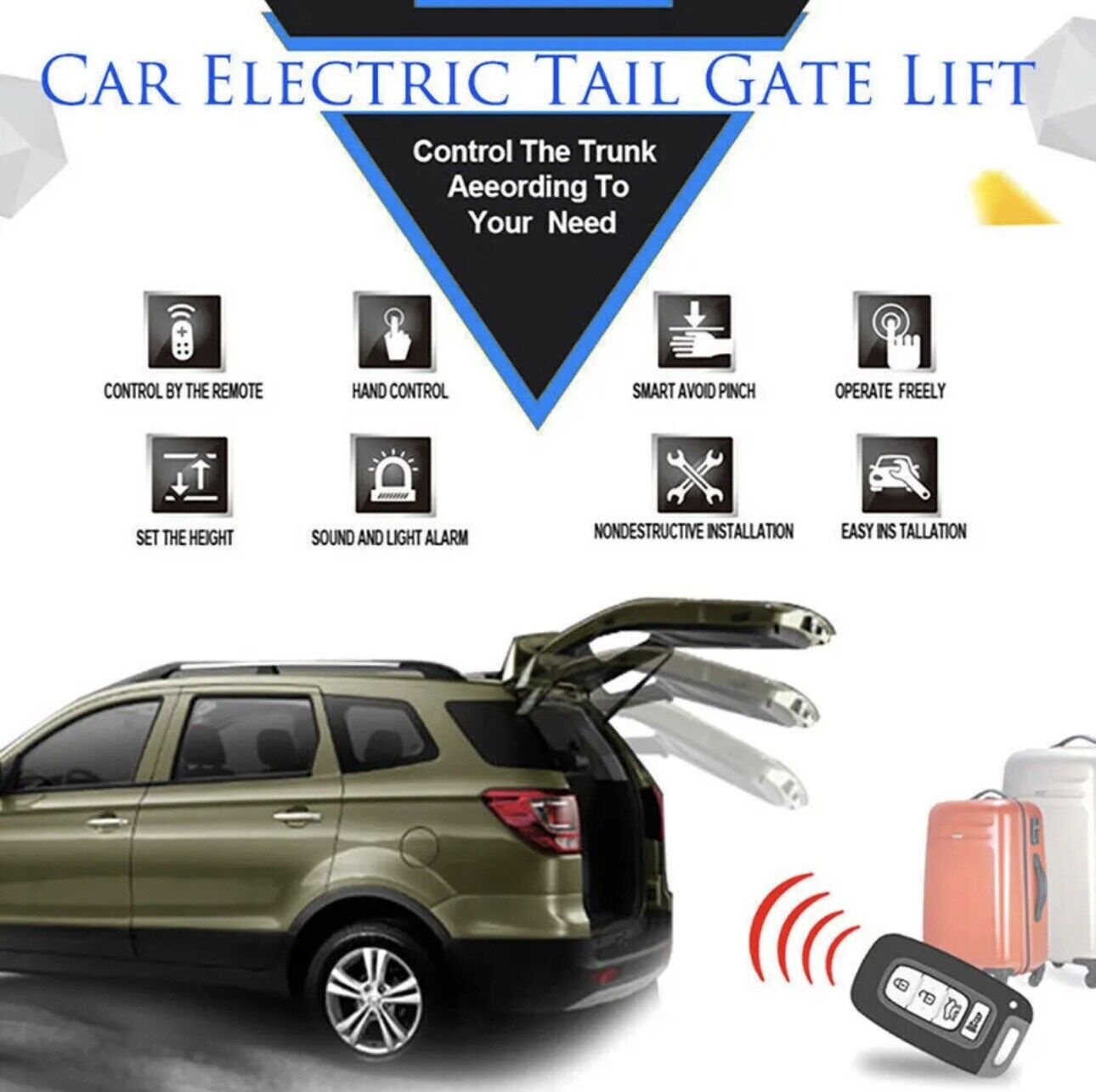 Intelligent Smart Auto Electric Remote Tail Gate Lift For Toyota RAV4 2019-2024